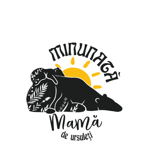 Minunată mamă de ursuleți model alb pe tricou