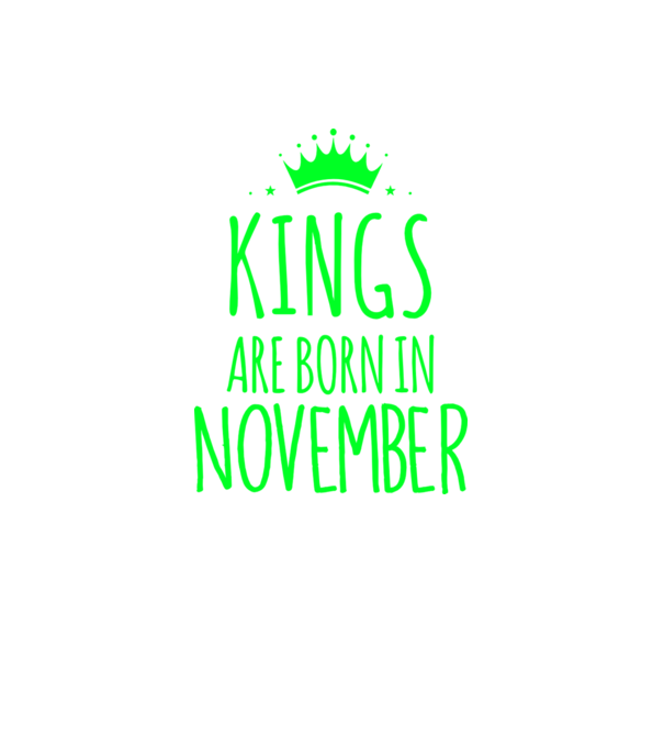 Kings are born in - November model gri închis pe tricou