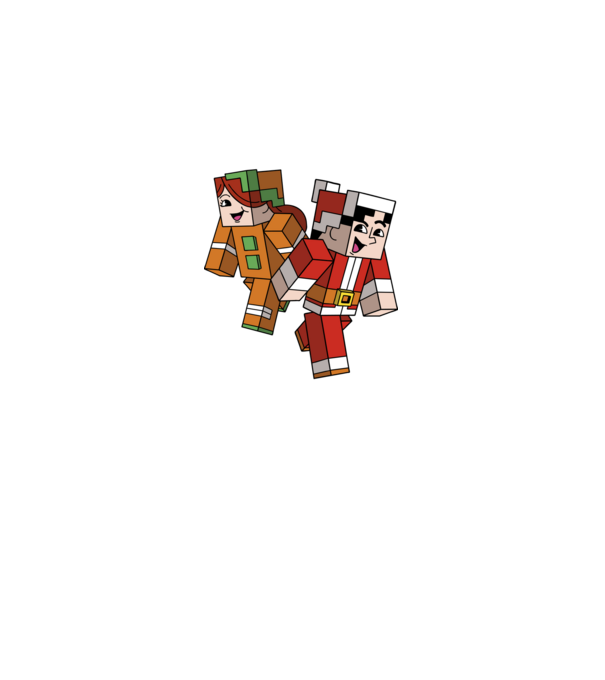 Minecraft christmas ugly sweater model negru pe tricou