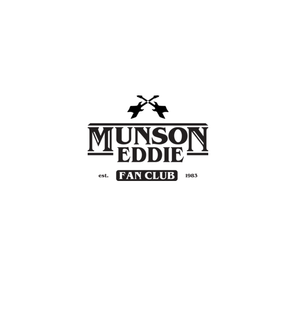 eddie munson fan club model gri pe tricou