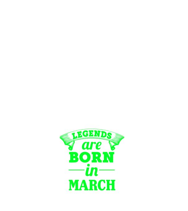 Legends are born in March model negru pe tricou