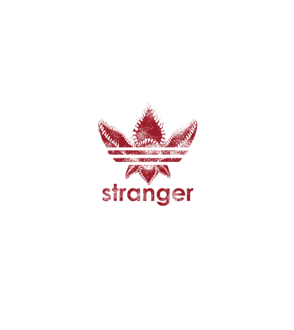 stranger things logo model negru pe tricou