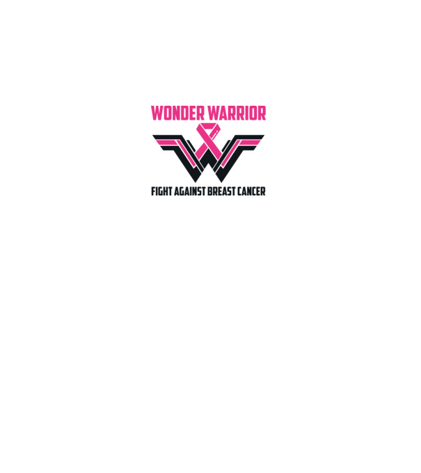 WONDER WARRIOR model alb pe tricou