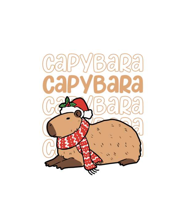 Xmas Cappy model alb pe tricou