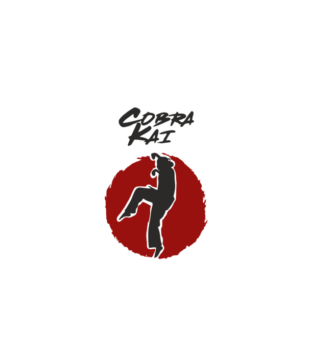 cobra kai larusso model alb pe tricou