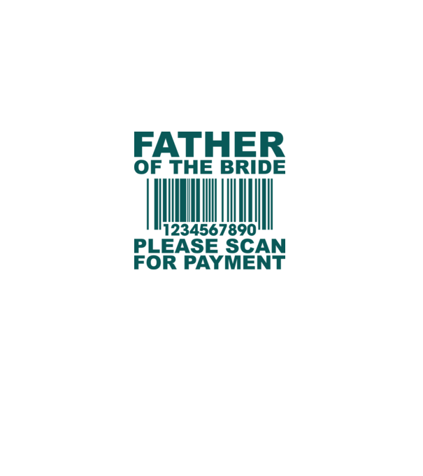 Father of the bride model alb pe tricou