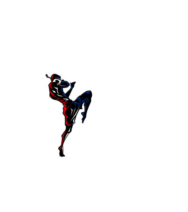 Muay Thai model negru pe tricou