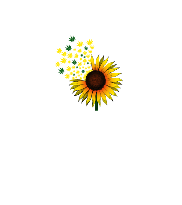 Sunflower Weed model alb pe tricou