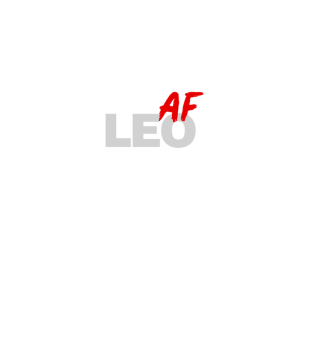 LEO as fuck model gri pe tricou