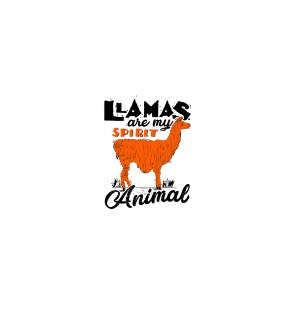 Llamas are my spirit animal model alb pe tricou