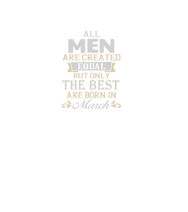 All men created equal but only the beat are born in march model albastru regal pe tricou