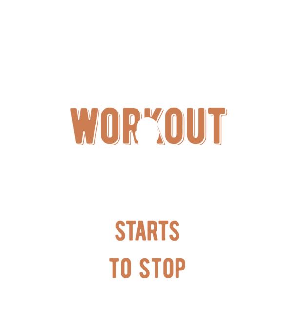 The Real Workout model alb pe tricou