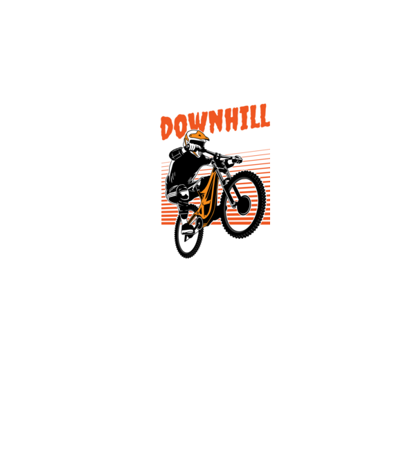 TR Downhill model negru pe tricou