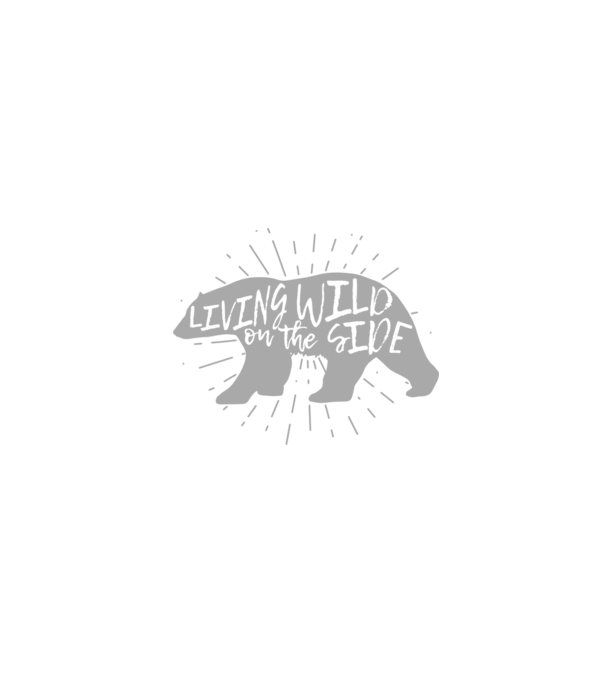 Living on a wild side X model negru pe tricou