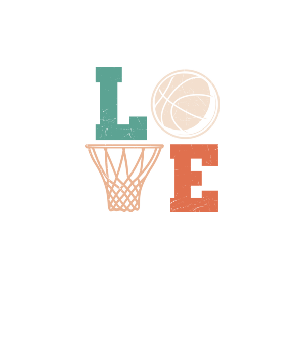 LOVE basketball model verde neon pe tricou