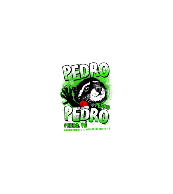 Pedro pedro christmas model negru pe tricou