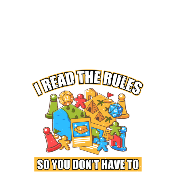 I read the rules model negru pe tricou