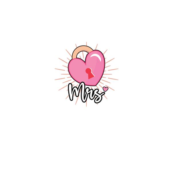 Mrs key to the heart model negru pe tricou