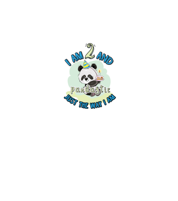 PANDASTIC 2 model alb pe tricou