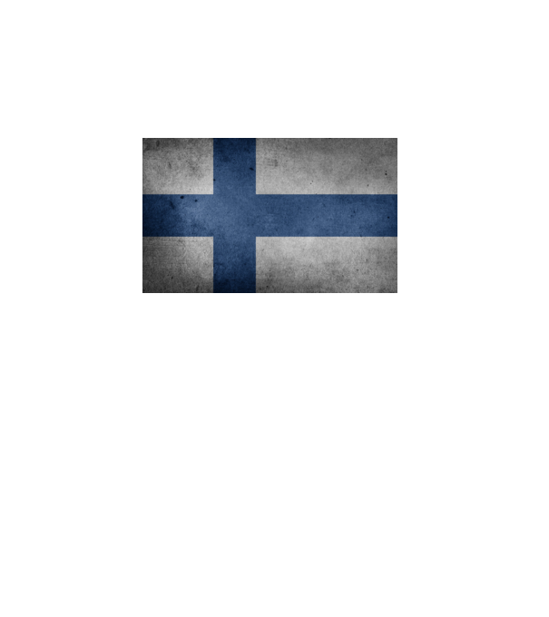 FINLAND model turcoaz pe tricou