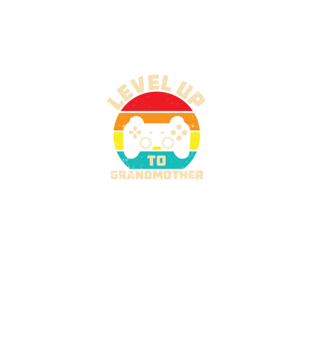 Level Up Grandmother model negru pe tricou