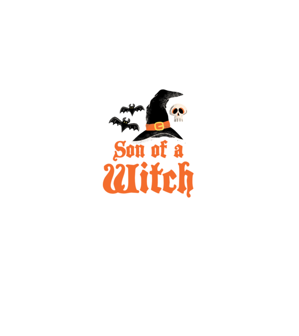Son of a witch model alb pe tricou