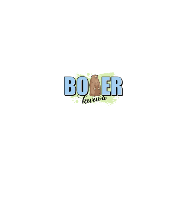Bober Kurwa model alb pe tricou