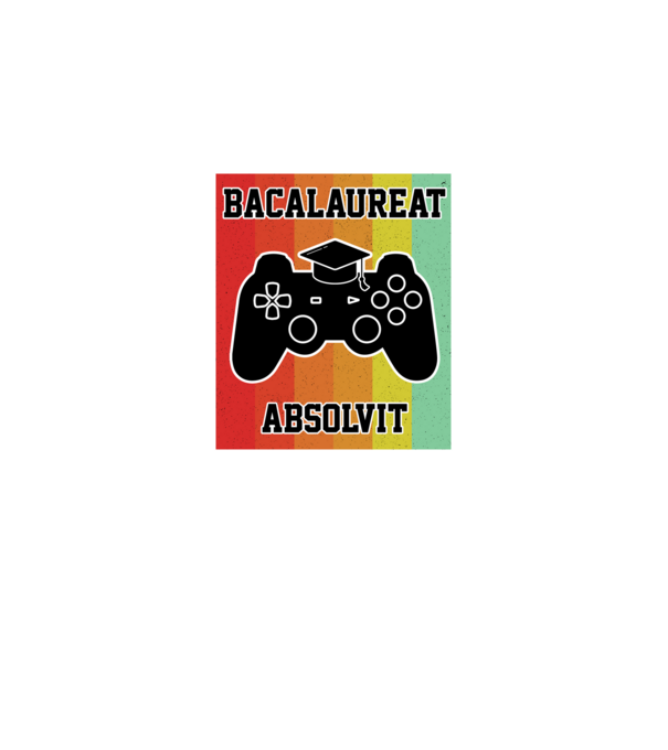 bacalaureat absolvit model negru pe tricou