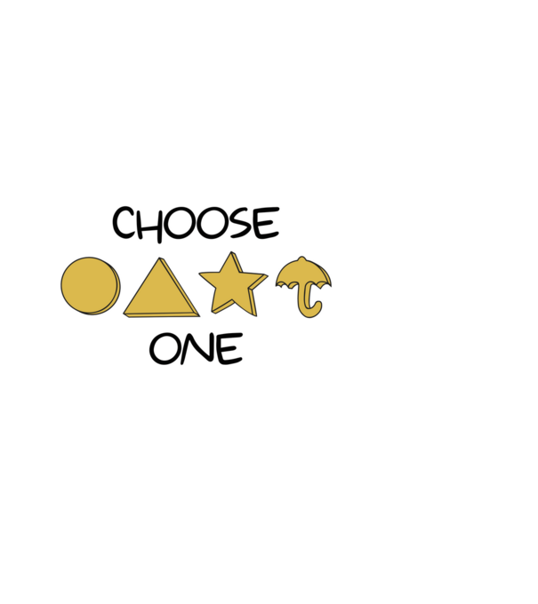 choose one squid game model albastru deschis pe tricou
