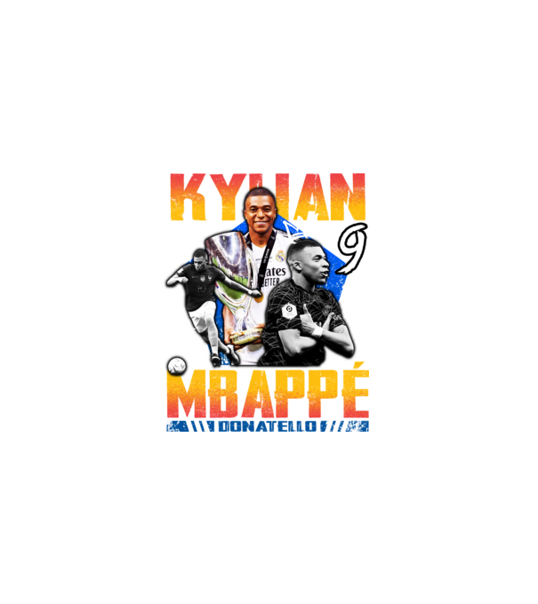 Mbappé tribute model negru pe tricou