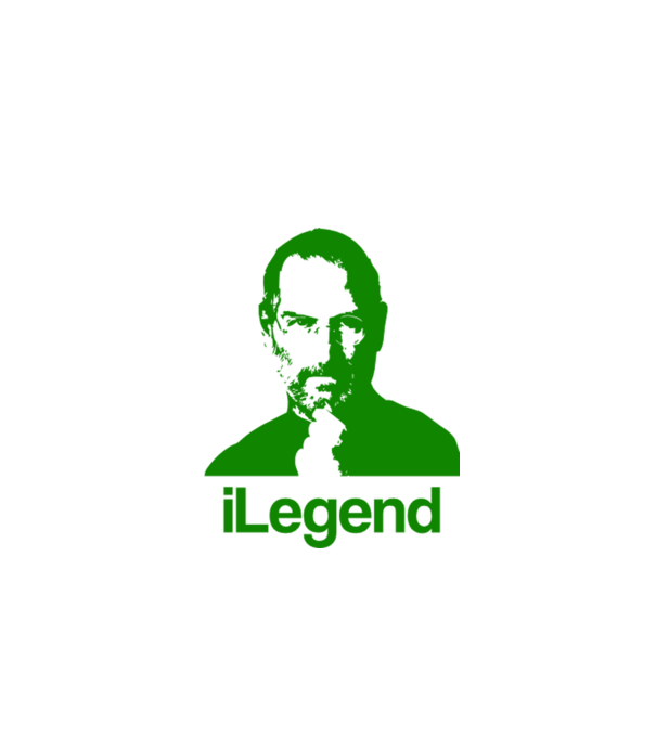 iLegend Steve Jobs model alb pe tricou