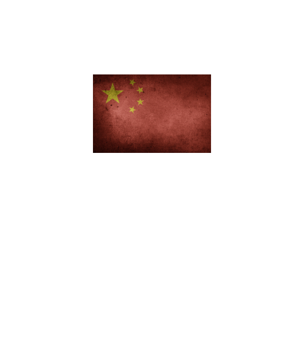 CHINA model negru pe tricou