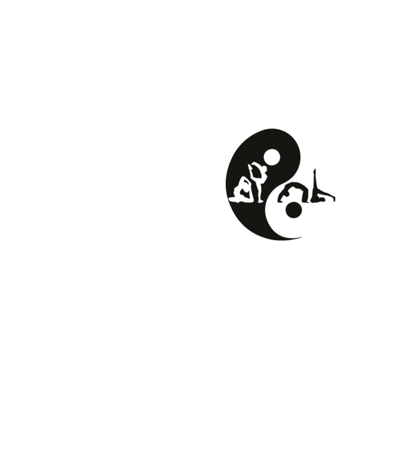 Yoga yin-yang model galben neon pe tricou