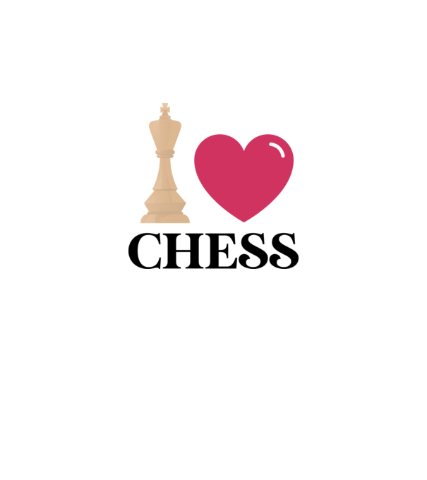 Love chess model alb pe tricou