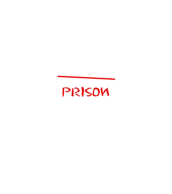 Back to prison - școală model negru pe tricou