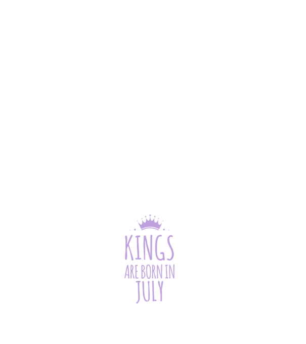 Kings are born in - July model negru pe tricou