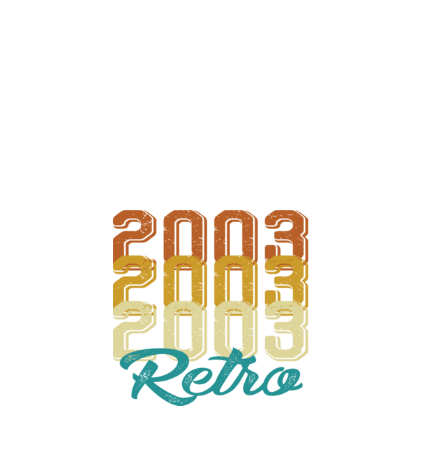 Retro 2003 model negru pe tricou