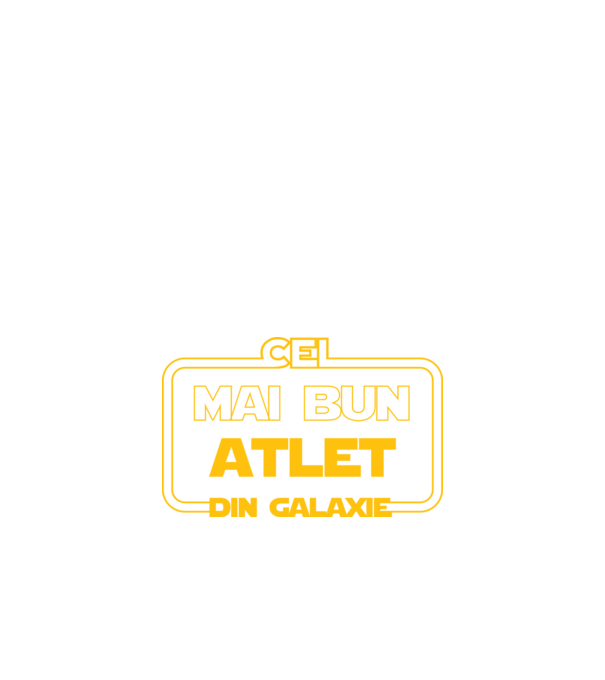 Cel mai bun atlet din galaxie model negru pe tricou