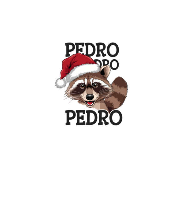 Pedro pedro xmas model alb pe tricou
