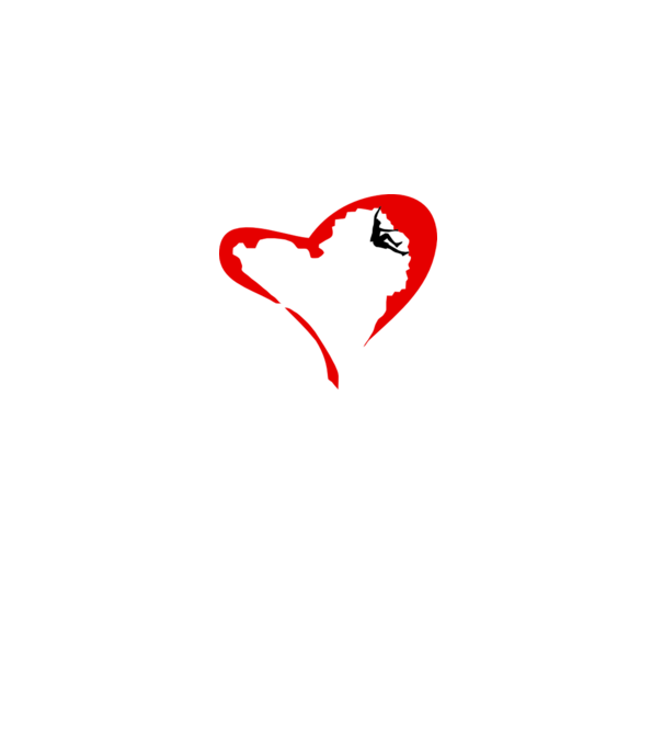 heartclimb model alb pe tricou