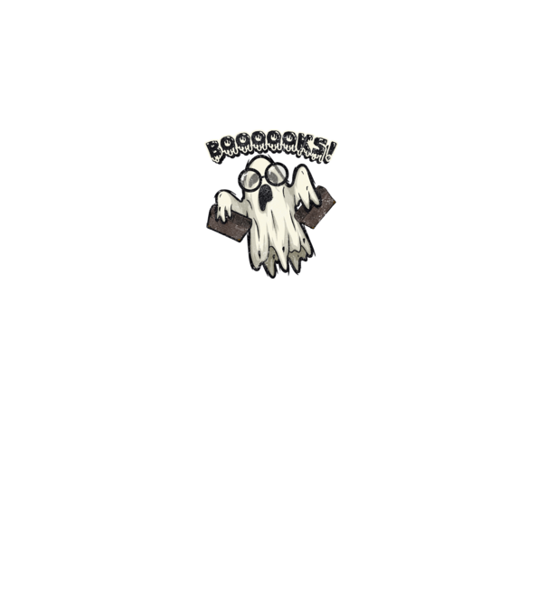 Spooky booookworm model negru pe tricou