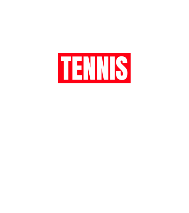 TENNIS HERO model negru pe tricou