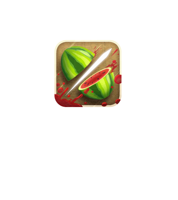 Fruit Ninja Icon model gri pe tricou