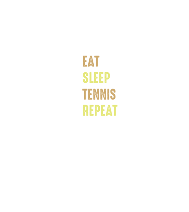 eat sleep tennis repeat model negru pe tricou