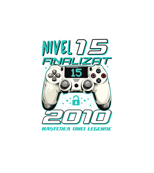 Nivel finalizat 15 2010 model alb pe tricou