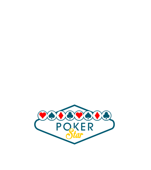 Star Poker model alb pe tricou