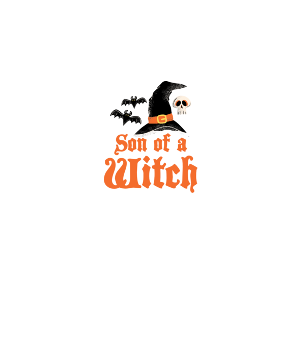 Son of a witch model alb pe tricou