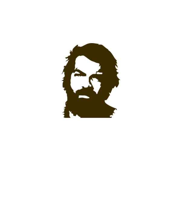 bud spencer model alb pe tricou