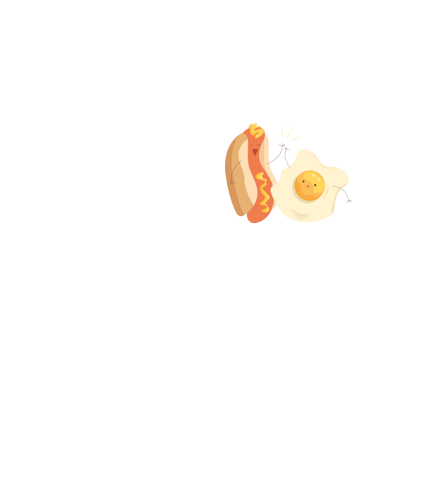 best friends hot dog egg model galben neon pe tricou