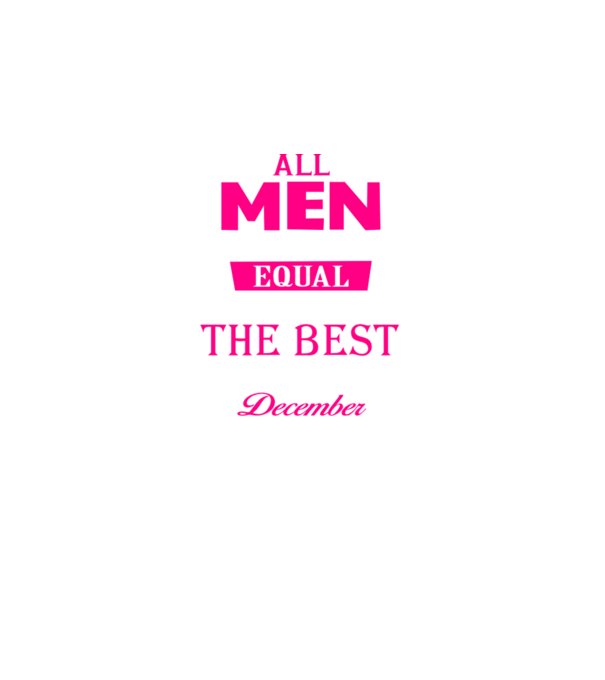 All men created equal but only the beat are born in december model negru pe tricou